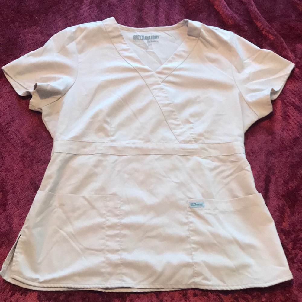 Greys Anatomy Khaki scrub top